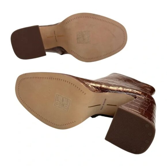 NEW  DOLCE VITA Lochly Leather Heel Booties Walnut for women 663mn - Picture 14 of 14